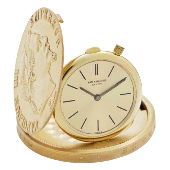 Swiss 100 French Franc Napoleon III coin watch Circa 1974