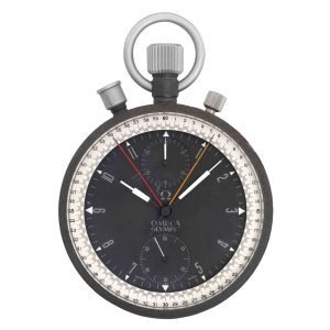 Swiss open faced split seconds lever chronograph Circa 1967