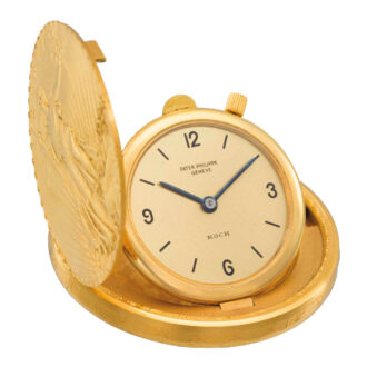 Swiss 18 carat gold US twenty dollars coin watch Circa 1962
