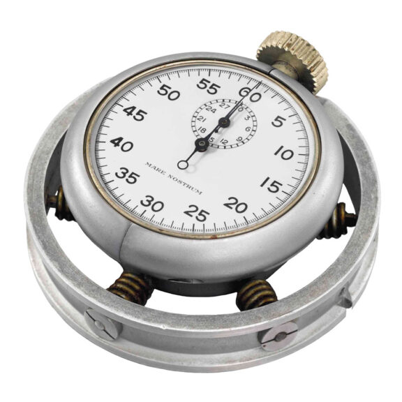 Italian aluminium and stainless steel chronograph Circa 1935