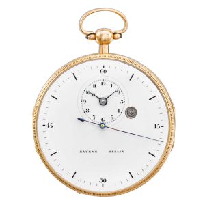 German 18k gold dead centre seconds lever watch Circa 1810