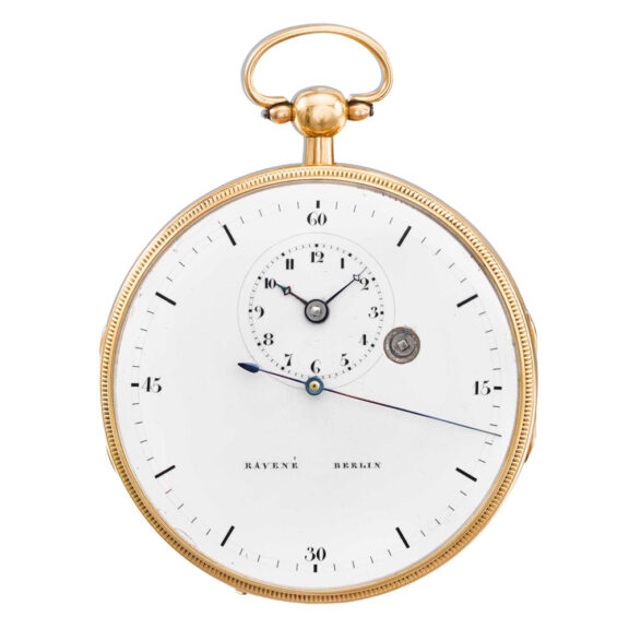 German 18k gold dead centre seconds lever watch Circa 1810
