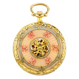 American two colour gold and enamel lever watch Circa 1910