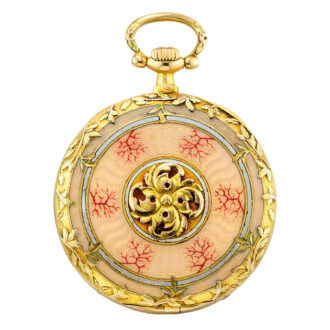 American two colour gold and enamel lever watch Circa 1910