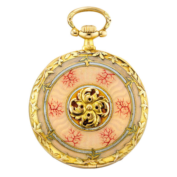 American two colour gold and enamel lever watch Circa 1910