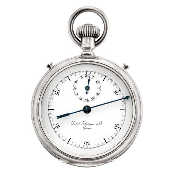 Rare Swiss silver lever inking cylinder chronograph Circa 1879