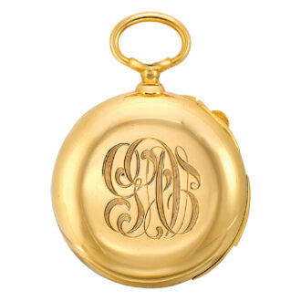 Swiss 18k gold repeating split seconds chronograph Circa 1903