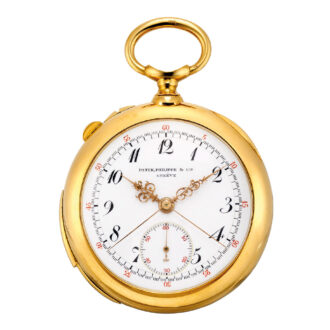 Swiss 18k gold repeating split seconds chronograph Circa 1903