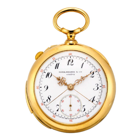 Swiss 18k gold repeating split seconds chronograph Circa 1903