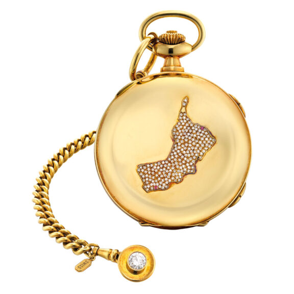 Possibly unique Swiss 18k gold complicated watch Circa 1985 Possibly unique Swiss 18k gold complicated watch Circa 1985