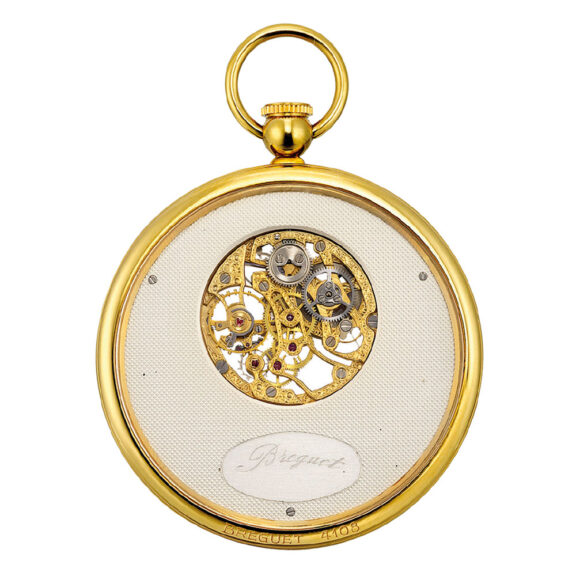 Swiss 18 carat gold skeletonized lever dress watch Circa 1995 Swiss 18 carat gold skeletonized lever dress watch Circa 1995