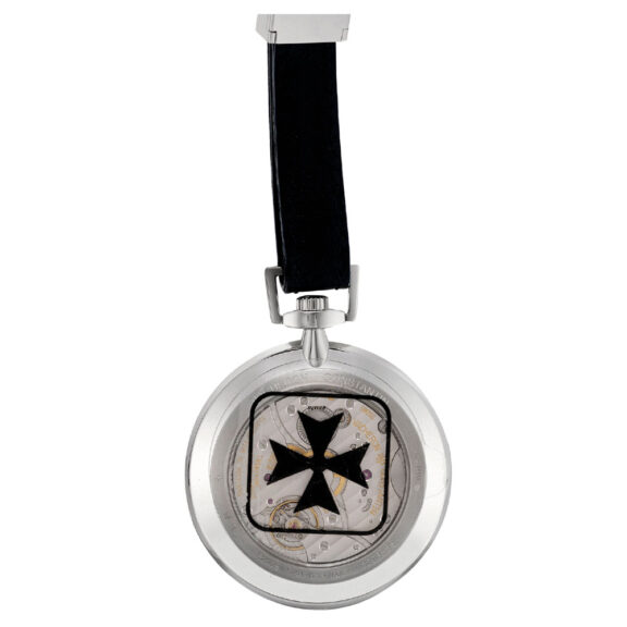 Swiss platinum limited edition lever with leather cord Circa 2011