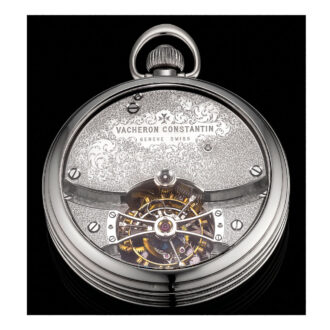 Magnificent Swiss white gold tourbillon watch Circa 1945/1990