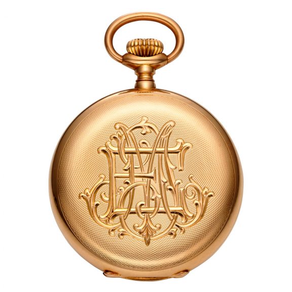 Swiss 18 carat rose gold hunting cased lever watch Circa 1904