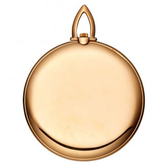 Ultra thin Swiss 18K rose gold open faced lever watch Circa 1956
