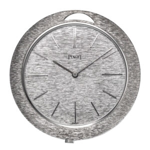 Swiss 18 carat white gold open faced lever watch Circa 1975