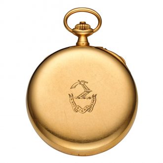 Swiss 18K gold lever split seconds chronograph Circa 1913
