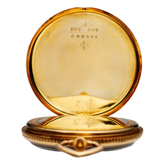 Swiss 18 carat gold open faced keyless lever watch Circa 1919 Swiss 18 carat gold open faced keyless lever watch Circa 1919