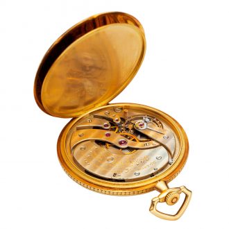 Swiss 18 carat gold open faced keyless lever watch Circa 1919