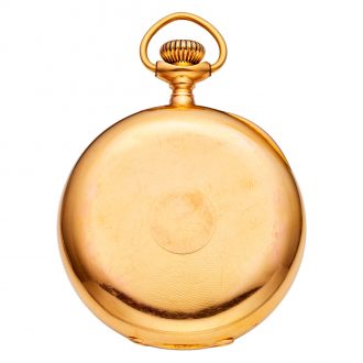 Swiss 18K rose gold open faced keyless lever watch Circa 1907