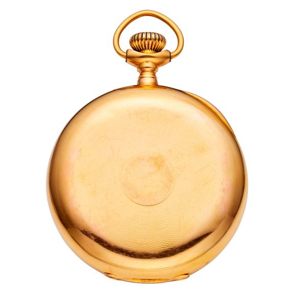 Swiss 18K rose gold open faced keyless lever watch Circa 1907 Swiss 18K rose gold open faced keyless lever watch Circa 1907