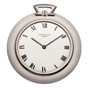 Very fine Swiss 18K white gold open faced lever watch Circa 1972