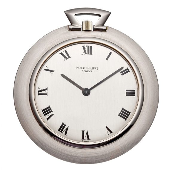 Very fine Swiss 18K white gold open faced lever watch Circa 1972