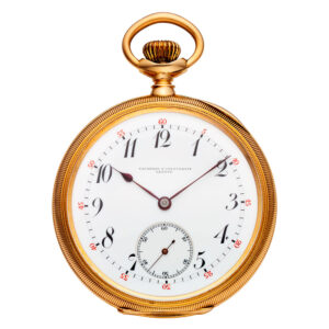 Swiss 14 carat gold open faced lever pocket watch Circa 1901