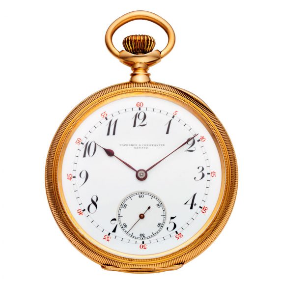Swiss 14 carat gold open faced lever pocket watch Circa 1901