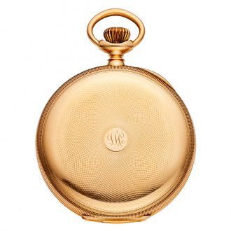 Swiss 14 carat gold open faced lever pocket watch Circa 1901