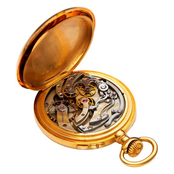 Swiss/American gold lever split seconds chronograph Circa 1892 Swiss/American gold lever split seconds chronograph Circa 1892