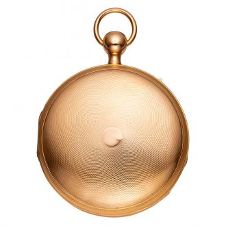 Swiss 18K gold quarter repeating verge watch with alarm Circa 1800 Swiss 18K gold quarter repeating verge watch with alarm Circa 1800
