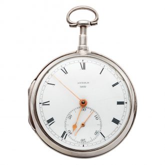 Important English silver open faced chronometer Circa 1810