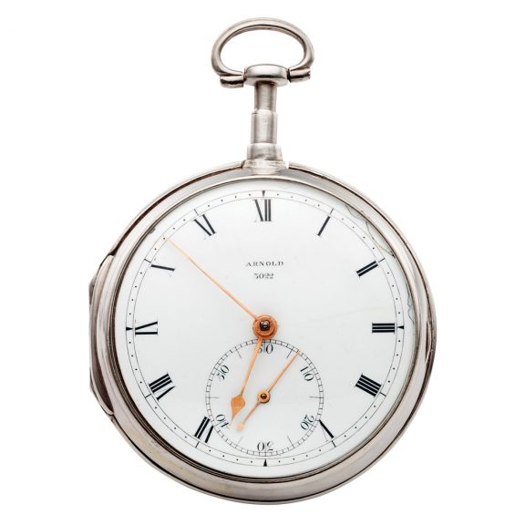Important English silver open faced chronometer Circa 1810
