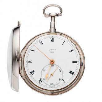 Important English silver open faced chronometer Circa 1810