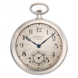 French platinum open faced lever pocket watch Circa 1920