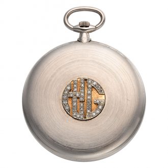 French platinum open faced lever pocket watch Circa 1920 French platinum open faced lever pocket watch Circa 1920