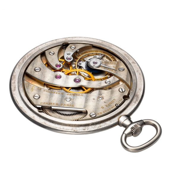 French platinum open faced lever pocket watch Circa 1920 French platinum open faced lever pocket watch Circa 1920