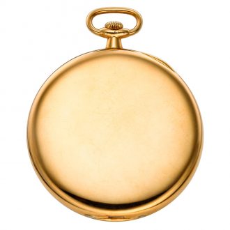 Thin Swiss 18K gold open faced lever pocket watch Circa 1920 Thin Swiss 18K gold open faced lever pocket watch Circa 1920