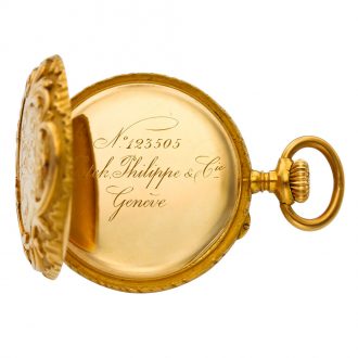 Swiss 18 carat gold open faced lever pendant watch Circa 1903 Swiss 18 carat gold open faced lever pendant watch Circa 1903