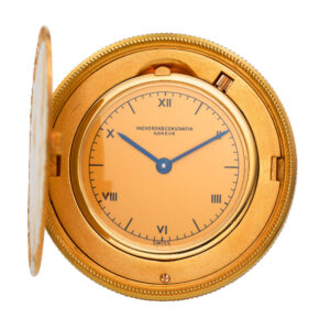 Swiss gold lever watch set in an English coin dated 1902 Circa 1945