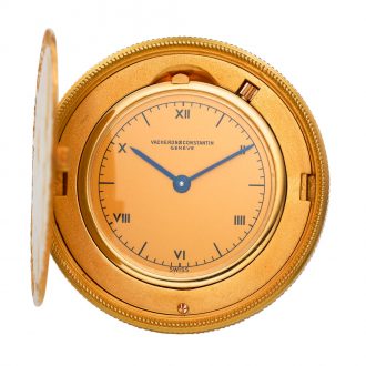 Swiss gold lever watch set in an English coin dated 1902 Circa 1945