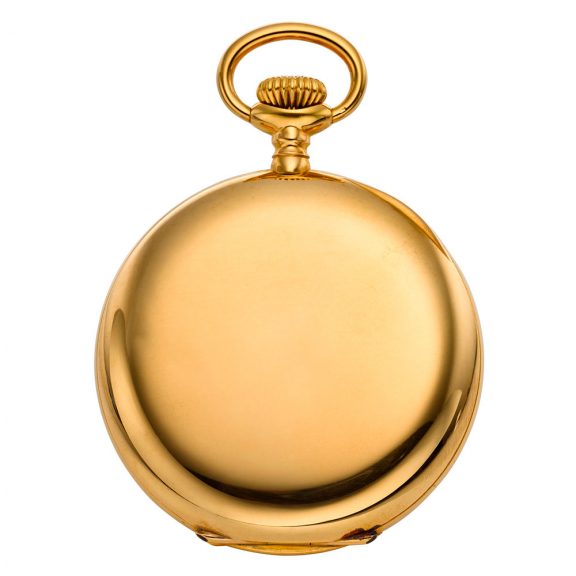 Swiss 18K gold hunting cased lever pocket watch Circa 1906 Swiss 18K gold hunting cased lever pocket watch Circa 1906