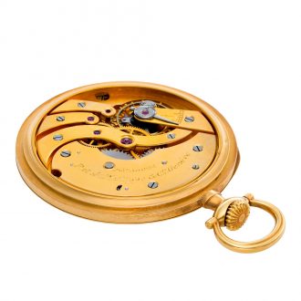 Swiss 18 carat gold open faced lever pocket watch Circa 1920 Swiss 18 carat gold open faced lever pocket watch Circa 1920