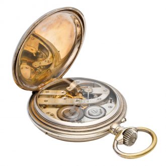 Attractive Swiss silvered complicated lever watch Circa 1920
