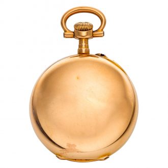 Small Swiss 18 carat gold open faced lever pendant watch Circa 1900 Small Swiss 18 carat gold open faced lever pendant watch Circa 1900