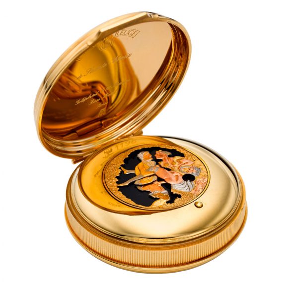 Swiss gold plated keyless lever with hidden erotic scene Circa 2005 Swiss gold plated keyless lever with hidden erotic scene Circa 2005