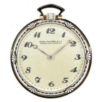 Fine Swiss platinum open faced lever pocket watch Circa 1926