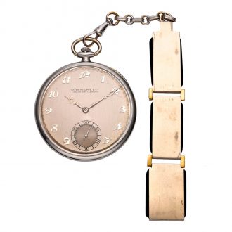 Fine Swiss platinum open faced lever pocket watch Circa 1927