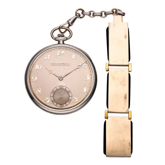 Fine Swiss platinum open faced lever pocket watch Circa 1927 Fine Swiss platinum open faced lever pocket watch Circa 1927